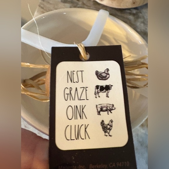 Farm Rae Dunn White Ceramic Bowls with Animal Designs - Picture 3 of 3